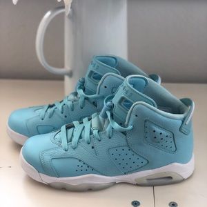 Jordan Retro 6 GS Still Blue 6Y Rare Color!